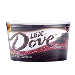 Dove 德芙 香浓黑巧克力 252g*2盒