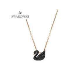 SWAROVSKI 施华洛世奇 Iconic Swan small 黑天鹅项链