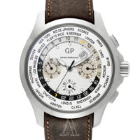 新低价：GIRARD PERREGAUX 芝柏 Traveller WW.TC系列 49700-21-132-HBBB 男士自动机械腕表