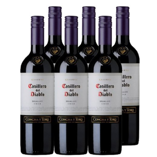 casillero del diablo 红魔鬼 梅洛红葡萄酒 750ml*6瓶