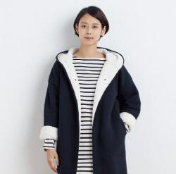 MUJI 无印良品 W6AB271-1 女式抓绒大衣