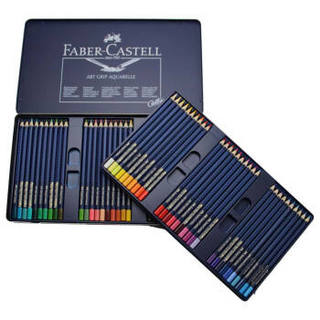 FABER-CASTELL 辉柏嘉 114260 三角蓝点阵 60色水溶彩色铅笔