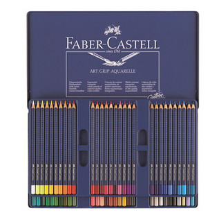 FABER-CASTELL 辉柏嘉 114260 三角蓝点阵 60色水溶彩色铅笔