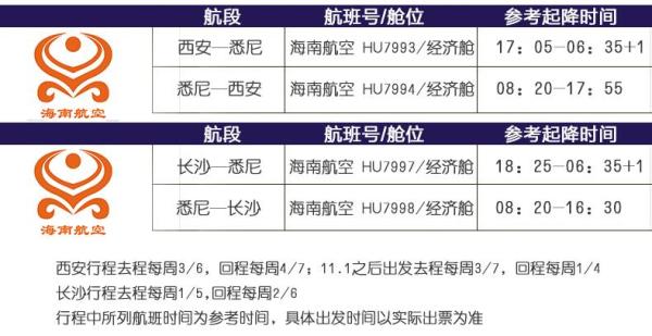 西安/长沙往返悉尼/墨尔本5-30天往返含税机票(可配全国联运)