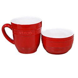ZWILLING 双立人旗下 Staub珐琅陶瓷杯子小碗2件套