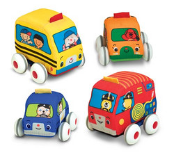 Melissa & Doug 软布回力车4件套 $12.49