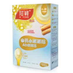 阿颖 经典淮山山药AD铁锌钙小米米粉 225g/盒 （适合6-36个月)