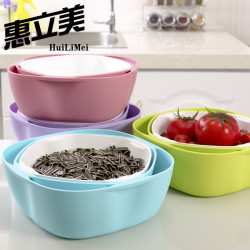 懒人果盘创意塑料家用三层