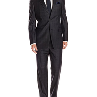 TOMMY HILFIGER Nathan Navy-Plaid 男士羊毛西服套装