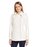 新低价：ANNE KLEIN asymmetrical 女士羊毛外套