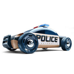 AUTOMOBLOX S9 原木变形玩具警车