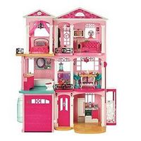 Barbie 芭比 CJR47 梦想豪宅+CFB65 闪亮度假屋