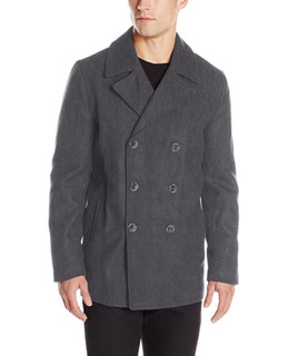 VINCE CAMUTO Classic Peacoat 男士羊毛大衣