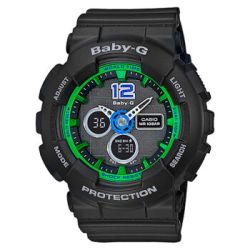 CASIO 卡西欧 BABY-G系列 BA-120-1B 双显女士手表