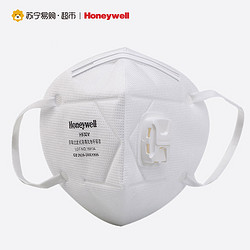 【苏宁易购超市】Honeywll 930v耳戴式带阀防颗粒物口罩独立包装(25只装） 白色