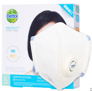 Dettol 滴露 智慧型口罩 防护微型通风器*1＋滴露口罩*4