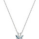 Amazon Collection Sterling Silver Gemstone Butterfly 纯银宝石蝴蝶吊坠项链