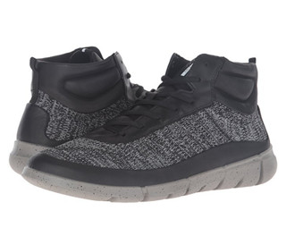 ecco 爱步 Intrinsic 1 High-M 男士休闲鞋 Black/Concrete EU39