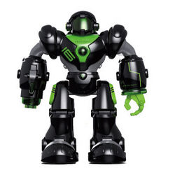 盈佳新威尔智能机器人智能玩具 机械战警 发射对战跳舞机器人5088 黑色-大型35cm机械战警