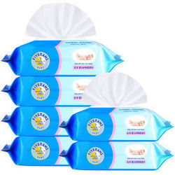 【京东超市】五羊（FIVERAMS）婴儿护肤柔湿巾80片×6包（宝宝湿纸巾带盖）