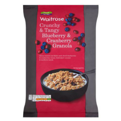 Waitrose 蔓越莓蓝莓营养早餐水果麦片 1000g*2袋 