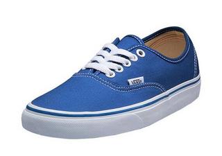 VANS 范斯 Authentic VN-0EE3NVY 蓝色帆布面低帮男士滑板鞋