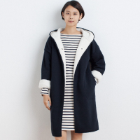 限M/L码：MUJI 无印良品 W6AB271-1 女式抓绒大衣