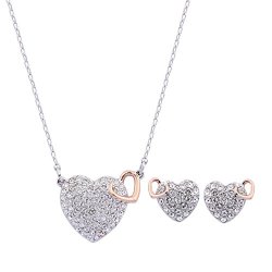 Swarovski 施华洛世奇 5228755-1 心形 项链+耳钉 套装