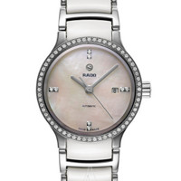 值友专享：RADO 雷达 CENTRIX 晶萃系列 R30160912 女士自动机械腕表