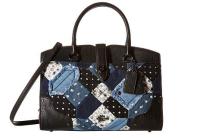 COACH 蔻驰 Canyon Quilt Denim Mercer 30 女士真皮单肩包