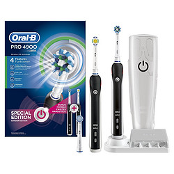 Oral-B 欧乐-B Pro 4900 电动牙刷套装（电动牙刷*2，充电底座） 