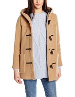 限38码：Gloverall Mantel Mid Duffle 女士羊毛混纺大衣
