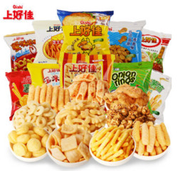 Oishi 上好佳 薯片大礼包 10袋＋旺旺 QQ糖 香橙味 23g