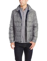 限尺码：KENNETH COLE New York Box Quilted Faux Down 男士棉服