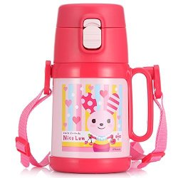 Peacock 孔雀 SSB-400 316不锈钢儿童吸管保温杯 400ml 