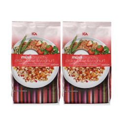 ICA 草莓酸奶燕麦片 500g*2袋