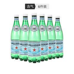 S.PELLEGRINO 圣培露 含气天然矿泉水 750ml*6瓶