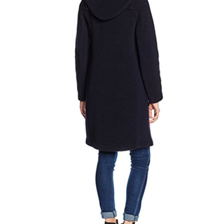 Gloverall Mantel Slim Long Duffle 女士羊毛混纺大衣