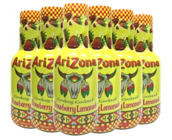 Arizona 亚利桑那 草莓味冰茶 500ml*6瓶*5件