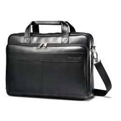 Samsonite 新秀丽 Leather Slim Brief 男士真皮公文包