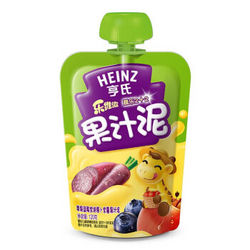 Heinz 亨氏 乐维滋蔬乐果汁泥 苹果蓝莓紫胡萝卜紫薯   120g