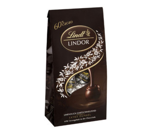 Lindt 瑞士莲 Lindor 60%可可软心黑巧克力球 136g*2袋 