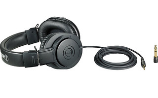 audio-technica 铁三角 ATH-M20X 入门级专业监听耳机 