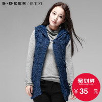 s.deer 圣迪奥 S13481603 女士针织马夹