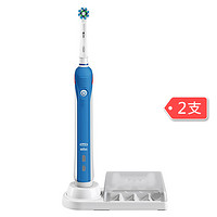 Oral-B 欧乐B Healthy Floss Action Pro 3500 智能电动牙刷 2支装