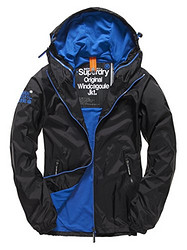 Superdry 极度干燥 男士双拉链带帽防风外套