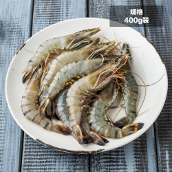 【天猫超市】满199减100越南草虾400g 冻虾 老虎虾 海鲜16-20只