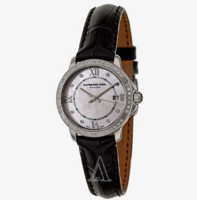 春节送礼：RAYMOND WEIL 雷蒙威 TANGO系列 5391-LS1-00995 女士镶钻时装腕表