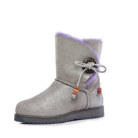 COZY STEPS 羊皮毛一体蝴蝶结系带短靴