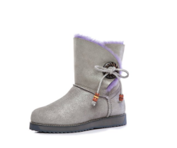COZY STEPS 蝴蝶结系带 短筒雪地靴 